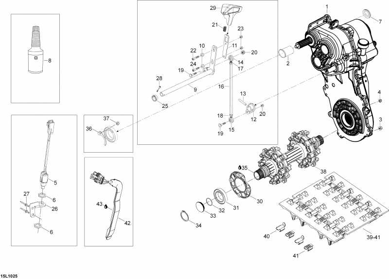  Skidoo Expedition TUV SE 1200 REV-XU, 2010  - Drive System