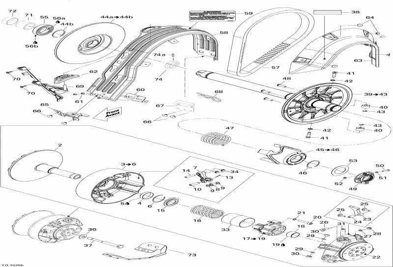  SKIDOO  Expedition TUV SE 1200 REV-XU, 2010 -  System Se