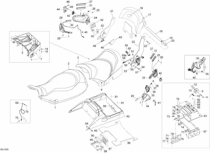  Ski-doo Expedition TUV SE 1200 REV-XU, 2010 - Seat