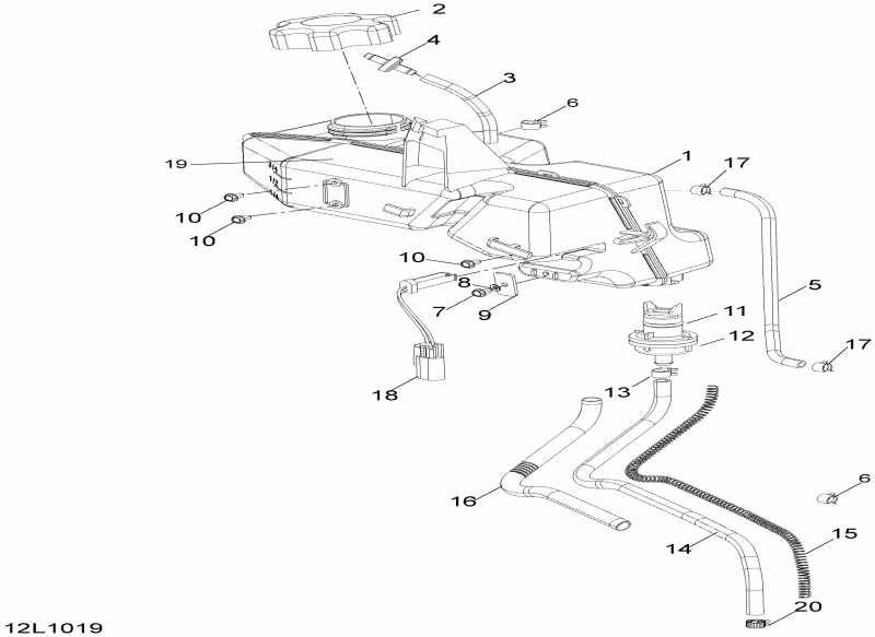  Ski-doo Expedition TUV SE 600HO SDI XU, 2010  - Oil System