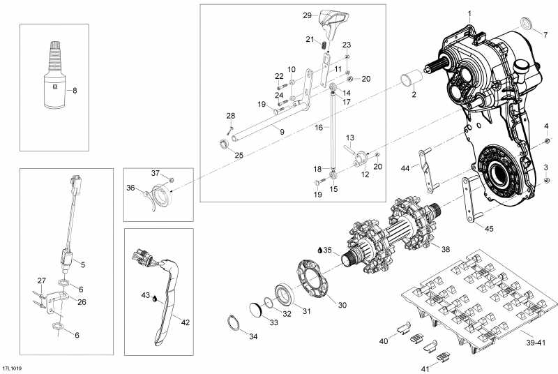  Skidoo Expedition TUV SE 600HO SDI XU, 2010  - Drive System