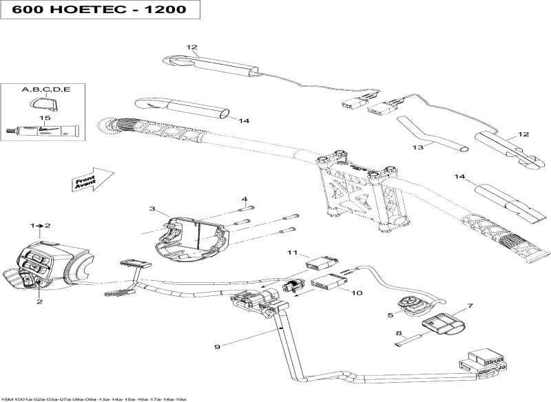  Skidoo  Grand-Touring LE 1200, 2010 - Steering Wiring Harness