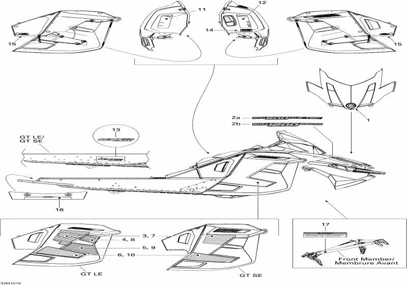  Ski Doo  Grand-Touring LE 600HO ETEC, 2010 - Decals Le 600ho Etec