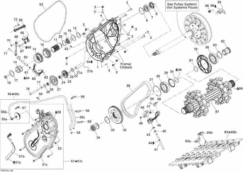 snowmobile Skidoo Grand-Touring SE 1200, 2010  - Drive System Se 1200