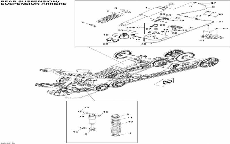 snowmobile BRP - Rear Suspension Shocks 2, Se