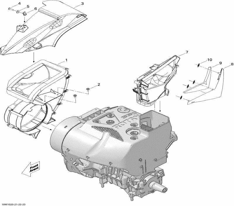  Skidoo Grand-Touring Sport 550F, 2010 - Cooling System