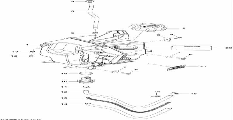 snowmobile Ski Doo ������ Grand-Touring Sport 550F, 2010 - Oil System
