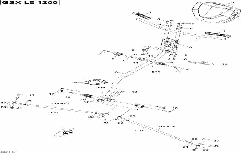 �������� Ski-doo ������ GSX LE 1200, 2010 - Steering 1200