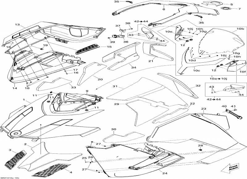 snowmobile SKIDOO  GSX SE 1200, 2010 - Hood Se 1200