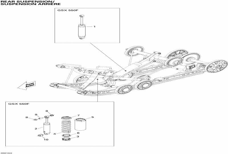 snowmobile Skidoo ������ GSX Sport 550F, 2010 - ������ �������� Shocks