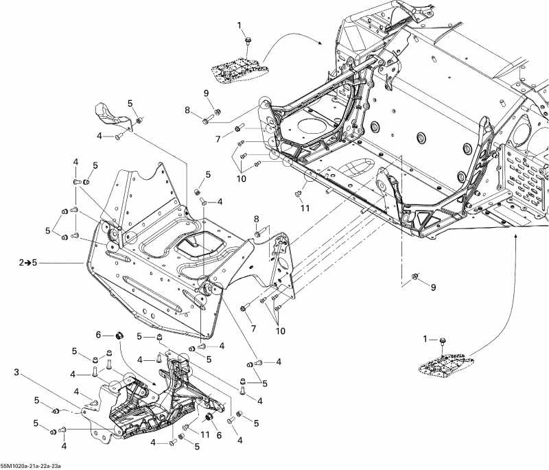snowmobile BRP GSX Sport 550F, 2010 -   Components 1