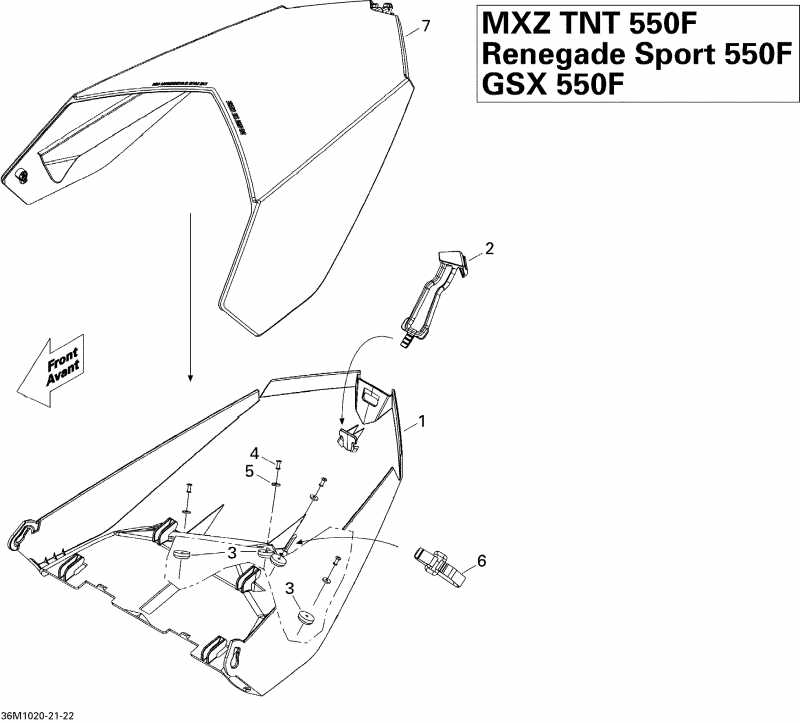 GSX Sport 550F, 2010  - Luggage Rack