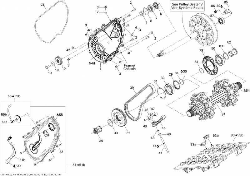 snowmobile ski-doo  MX Z Adrenaline 600HO ETEC, 2010 - Drive System 600ho Etec