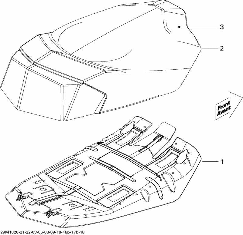 snowmobile  MX Z Adrenaline 800R PTEK, 2010  - Seat