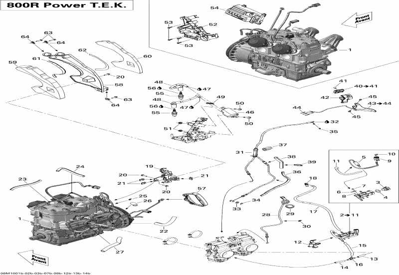  - Engine And Engine Support 2- 800r Ptek