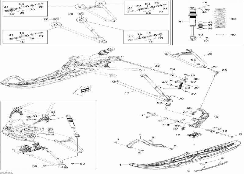  Ski-doo - Front Suspension And Ski X