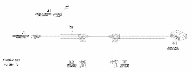 snowmobile SkiDoo ����������� MX Z X 1200, 2010 - Steering Wiring Harness 1200