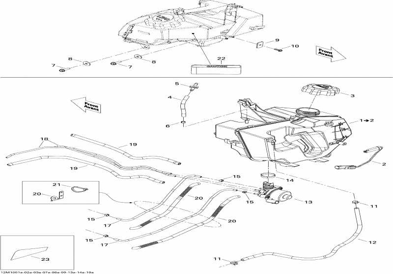  Skidoo MX Z X 600HO ETEC, 2010 - Oil System 600ho Etec