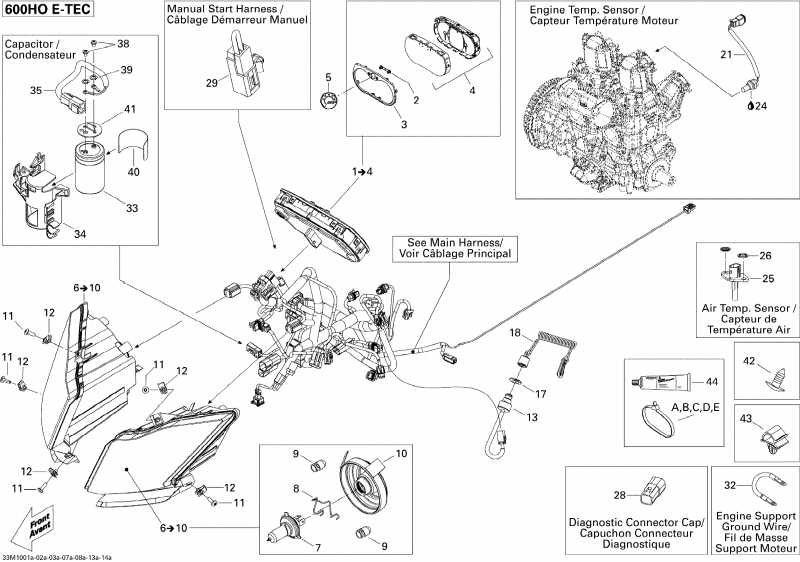  BRP MX Z X 600HO ETEC, 2010  - Electrical System 600ho Etec