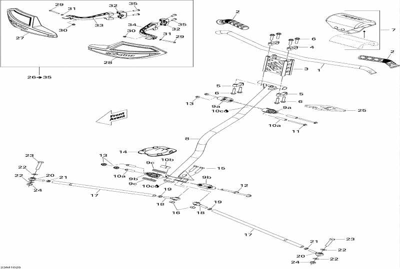 snowmobile SkiDoo - Steering