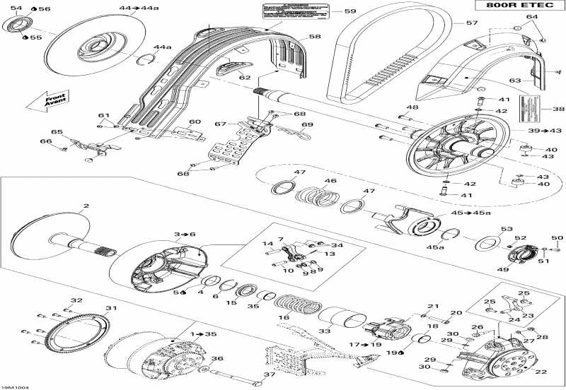 MX Z X 800R ETEC, 2010  - Pulley System