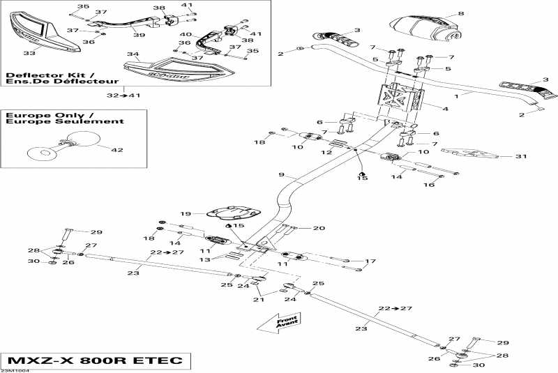 �������� Skidoo MX Z X 800R ETEC, 2010 ������ - Steering