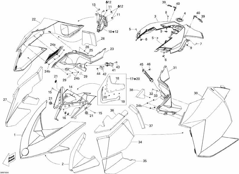 snowmobile ski-doo - Hood