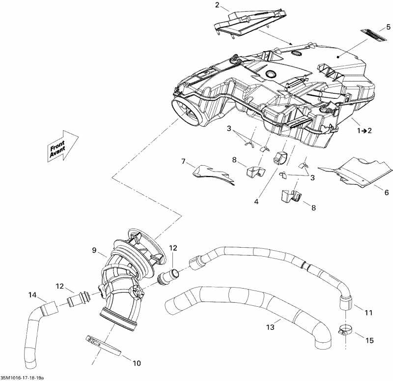 �������� BRP Renegade Adrenaline 1200, 2010 ������ - Air Intake System