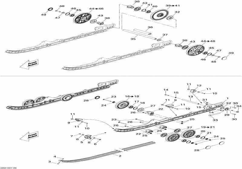  Renegade Adrenaline 600HO ETEC, 2010 - Rear Suspension