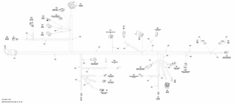 Skidoo Renegade Adrenaline 800R PTEK, 2010  - Electrical Harness 800r Ptek