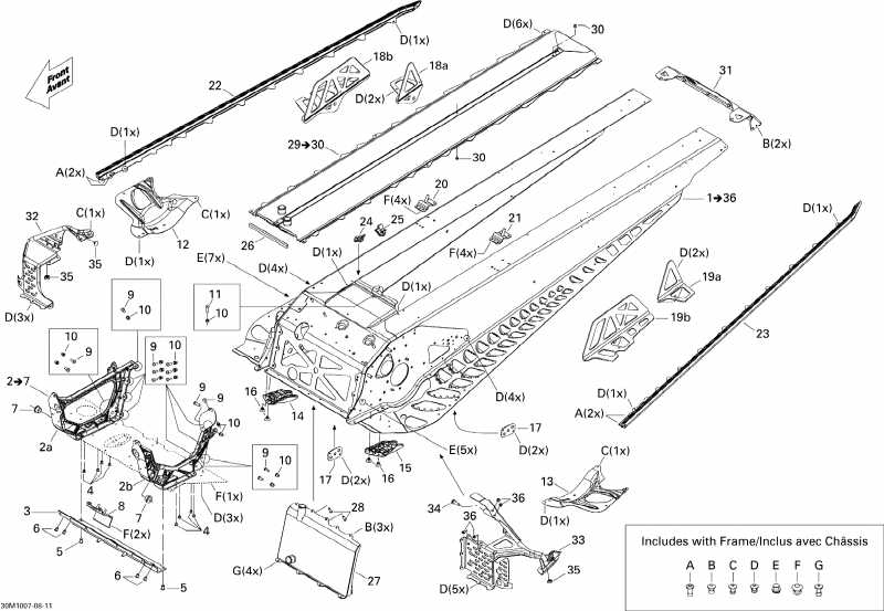 snowmobile Ski Doo - Frame Backcountry