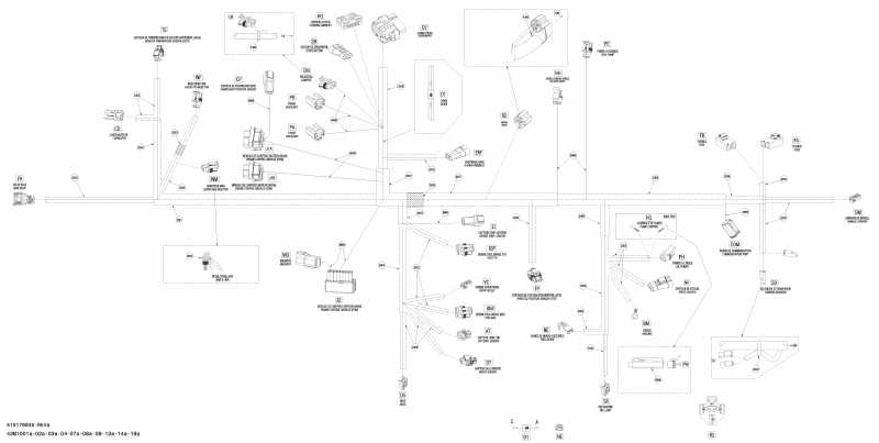 Skidoo  Renegade BackCountry 600HO ETEC, 2010 - Electrical Harness 600ho Etec