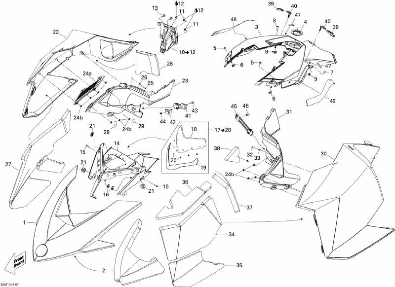  Ski-doo Renegade BackCountry X 800R PTEK, 2010 - Hood 800r Ptek