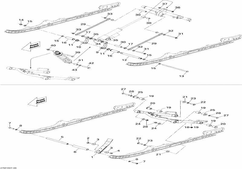 Ski Doo Renegade X 600HO ETEC, 2010  - Front Arm
