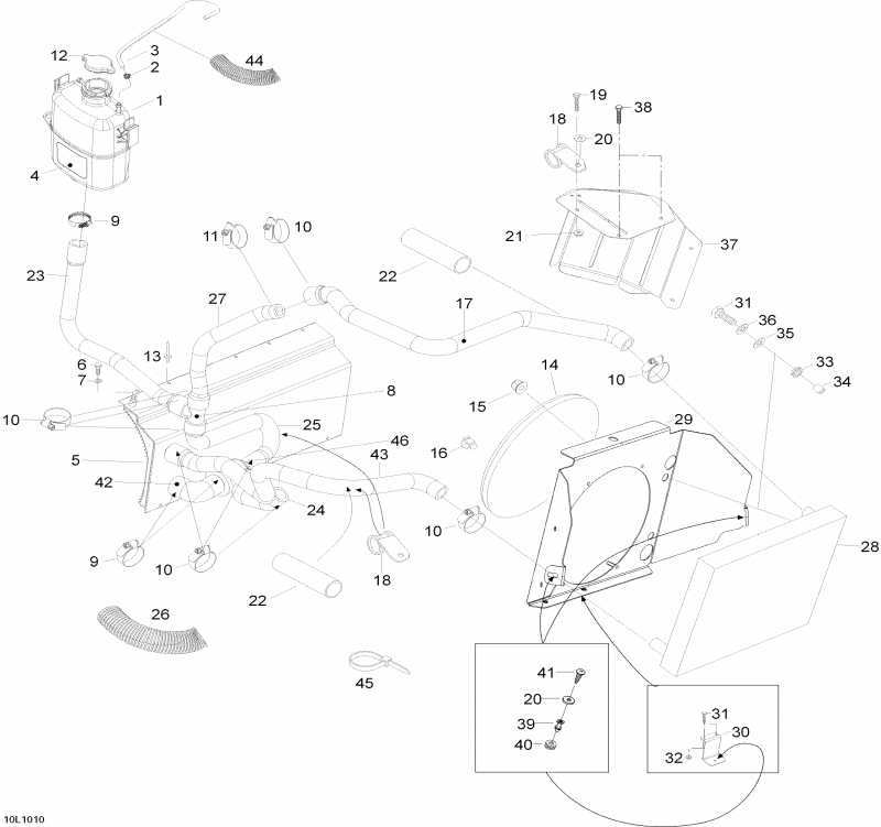  Ski Doo Skandic SWT V800, 2010 - Cooling System