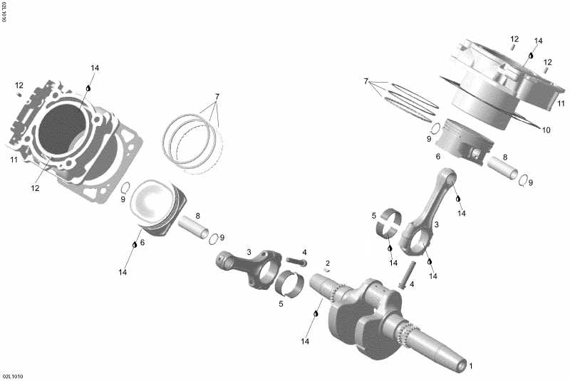  Ski-doo - Crankshaft And Pistons