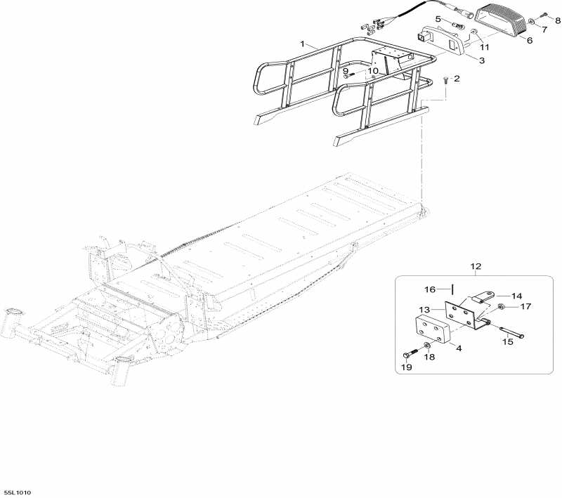    Skandic SWT V800, 2010 - Luggage Rack