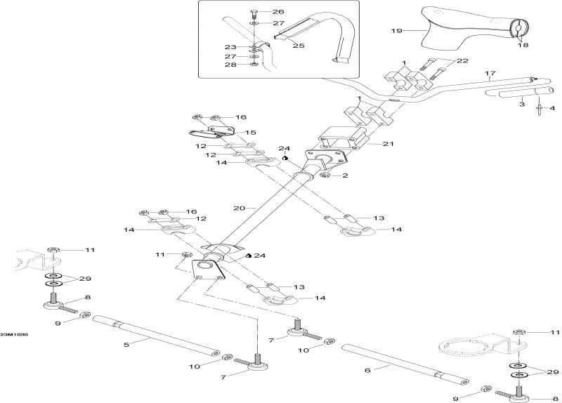  Ski Doo  Skandic WT 550F, 2010 - Steering