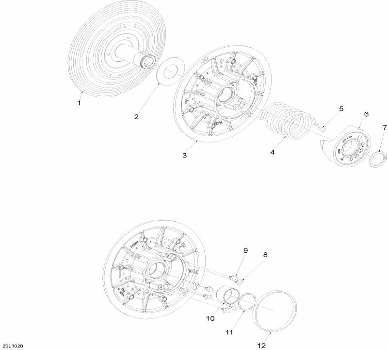   Skandic WT 600, 2010 - Driven Pulley