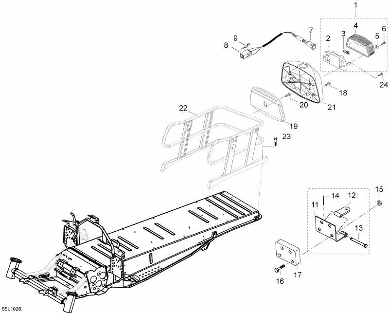 SKIDOO ������ Skandic WT 600, 2010 - Luggage Rack