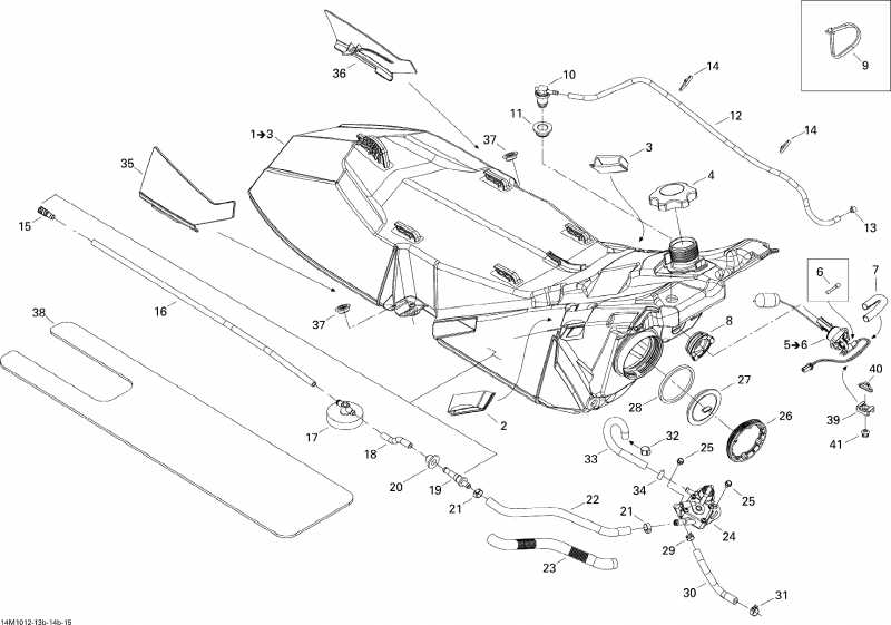 snowmobile SKIDOO Summit HillClimb, 2010 - Fuel System
