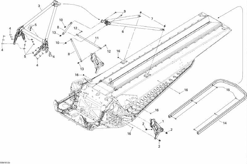 snowmobile Skidoo Summit HillClimb, 2010 - Frame And Components 2