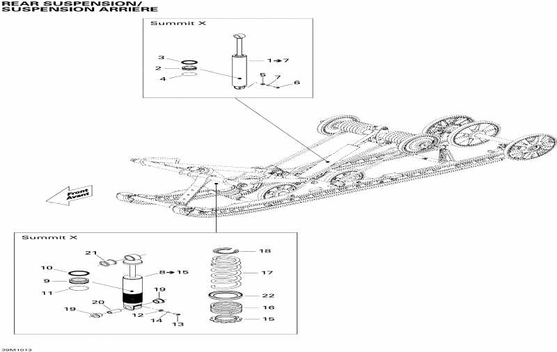 snowmobile  Summit X 600HO ETEC, 2010  -   Shocks