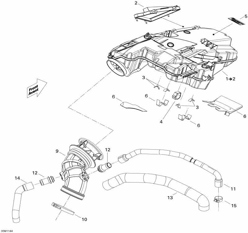 snowmobile BRP Expedition LE 1200 XU, 2011  - Air   System