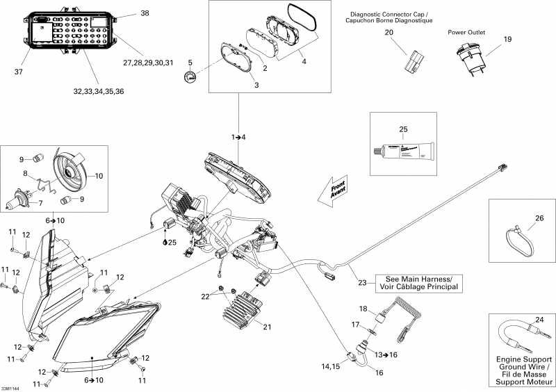 snowmobile BRP Expedition LE 1200 XU, 2011 - Electrical System