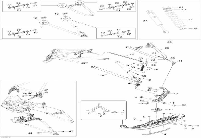  Skidoo - Front Suspension And Ski