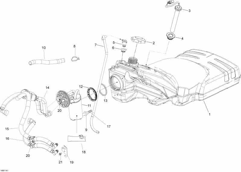  ski-doo Expedition SE 600HOETEC XU, 2011  - Fuel System