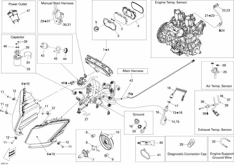 snowmobile   Expedition SE 600HOETEC XU, 2011 - Electrical System