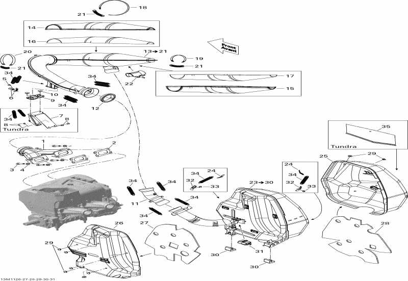 Expedition Sport 550F XP-FAN, 2011 - Exhaust System