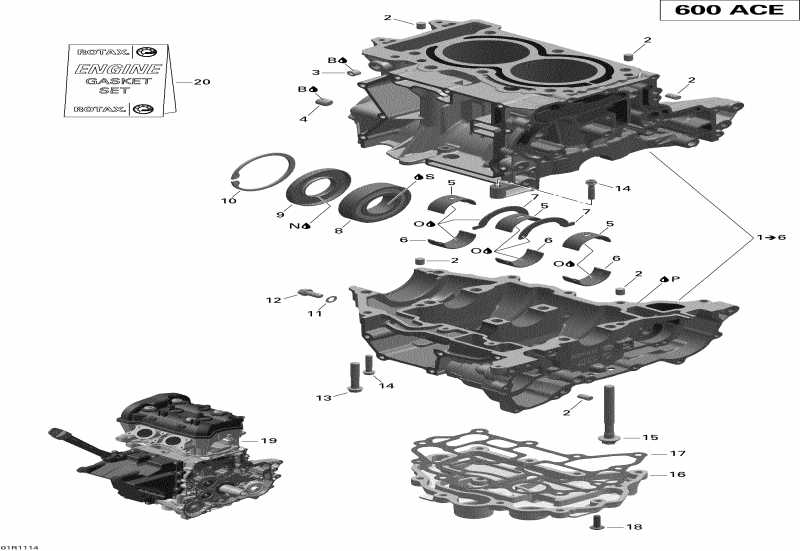 Skidoo  Expedition Sport 600ACE, 2011 - Engine Block